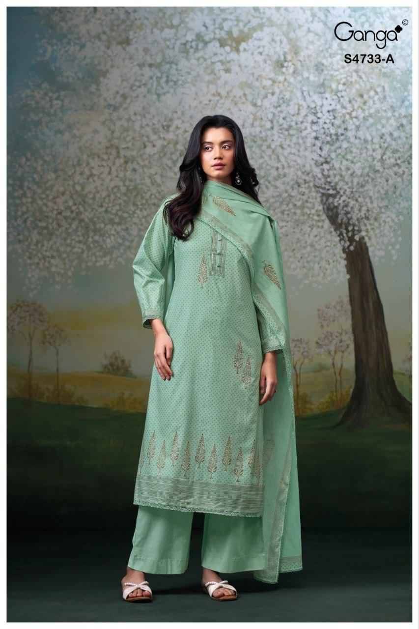 NIVELLEA 4733 Series By Ganga Fashion Beautiful Festive Suits Stylish Colorful Fancy Casual Wear & Ethnic Wear PREMIUM COTTON Dresses At Wholesale Price